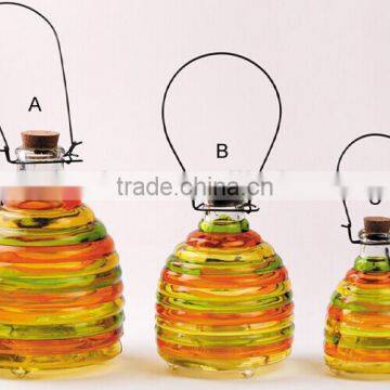 Висящий и окрашенный стеклянный ловитель пчел / вредителей / насекомых photo-2