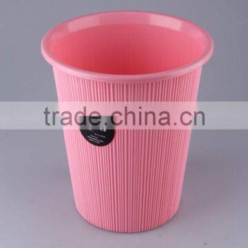 Plastic Trash Can/ Household Garbage Can With Circular Cover/Rubbish Bin photo-3