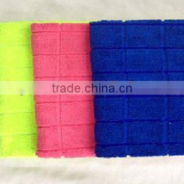 Microfiber household towel/cheap microfiber printed cleaning cloth