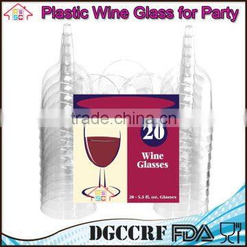 NBRSC Promotional Disposable Party Plastic Wine Glasses Party Drinking Cup Champagne Goblet photo-5