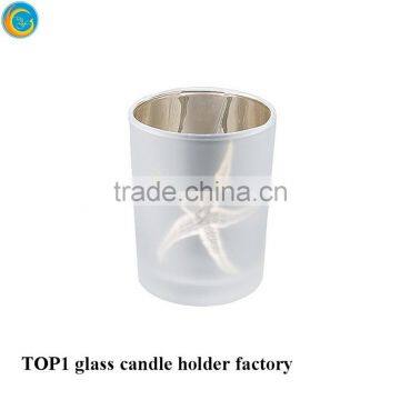 Crackle Glass Jar Candle Holder New Spring photo-4