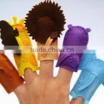 2017 best selling new product decorative custom handmade fabric felt fashion china innovative family finger puppet wholesale