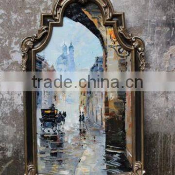 PU Mirror Eco-friendly Wall Picture Frame Manufacturer Ornate Mirror Frame Wholesales photo-2