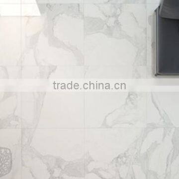 New Model Polished Natural Stone White Marble Tile for Floor photo-2