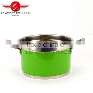Hot Selling 5pcs Colorized European Stainless Steel Soup Pot Kitchen Cookware photo-4