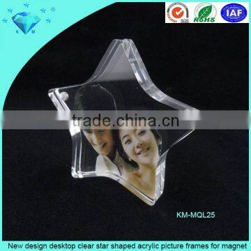 Animal Penguin Shaped Blue Strong Magnet Acrylic Photo Frame for Sale photo-4