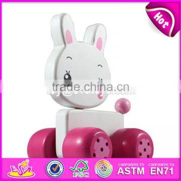 Top Sale Mini Animals Car Wooden Toys for 1 Year Old W04A049 photo-2