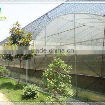 Long life multi span plastic film greenhouse for hydropnonic agriculture