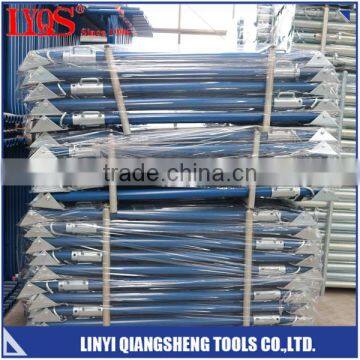 Inner threaded handle adjustable diagonal push pull prop scaffolding