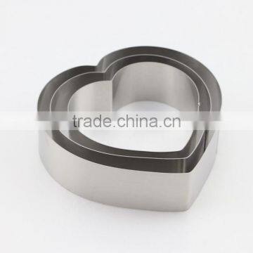Multifunction Stainless Steel Heart Shape Cookit Cutter Biscuit Cake Mold Set photo-3
