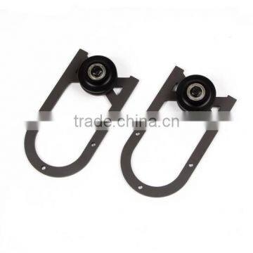 American Style Ebay Amazon Sliding Wooden Door Steel Flat Track and Roller Wheels photo-5