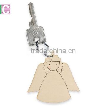 cheap angle sharped wooden key chains