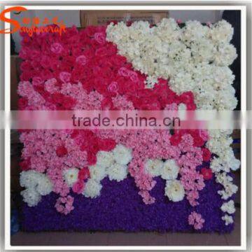 Wholesale Decoration Artificial Flowers Walls New Design Customized Artificial Flower Wall photo-6