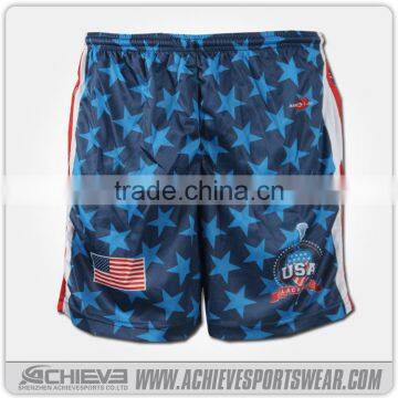 custom sublimation lacrosse shorts / sportswear rugby shorts