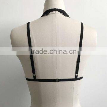Newest Ladies Fancy Sexy Bra Design Wholesale Embroidery Transparent Lace Bralette Tops photo-4