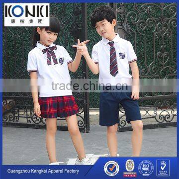 White School Uniforms Shirt Navy Short/skirt School Uniform Factory photo-2