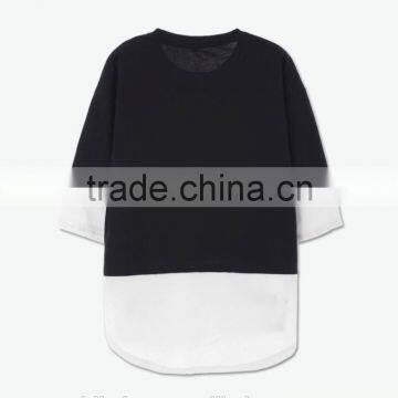 Manufacture Printing Wholesale Blank Standard Long Hem Gym T-shirt photo-2