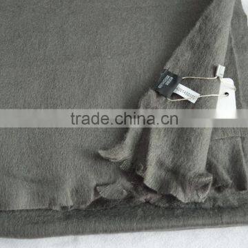 Fashion Popular Lady Men Unisex Soft Viscose Winter Solid Plain Fleece Scarf photo-3