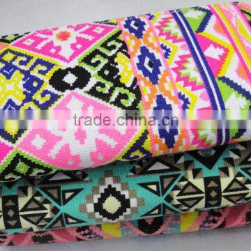 Lady New Cotton Canvas Diversity Print Geometrica Hot Wallet photo-2
