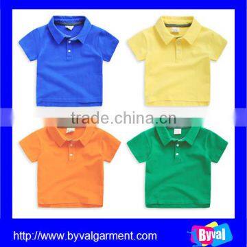 New design organic cotton short sleeve kids polo shirts wholesale