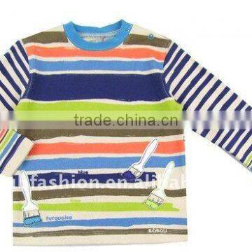 100% cotton long sleeve children clothes boys kids