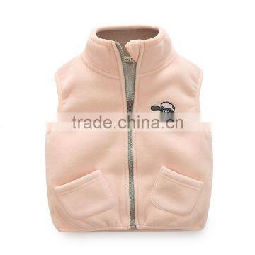 Popular Pretty Kid's Polar Fleece Zipper Vest photo-3