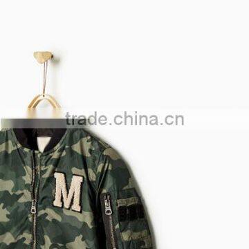 Custom Boys Camo 100% Polyester Bomber Jacket for Kids photo-6