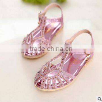 F10017E summer rhinestone sandals girls hot selling sandals