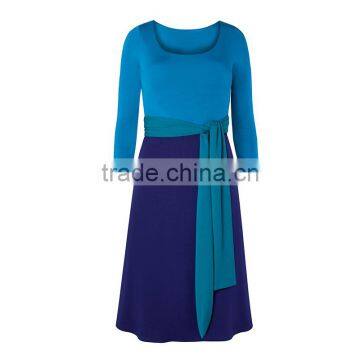 Wholesale Maternity Clothes 3/4 Sleeve 100% Cotton Comfortable Maternity Dress photo-4