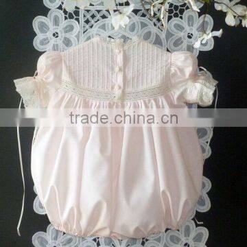 Baby Girls First Birthday Bubble Toddlers Baptism Romper Kids Pink Boho Clothing photo-2