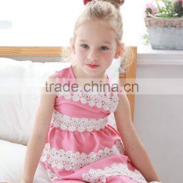 Elegant Lace Embroidered Dresses Mother Daughter Clothes New Summer Dress photo-5