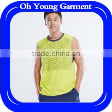 OEM factory price online shopping custom printed crop tops dri fit basketball gym tank tops fitness apparel for men underwear