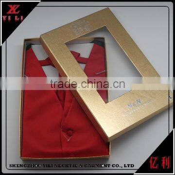 Fashion cheap men's customize waistcoat, gift boxes packaging vest