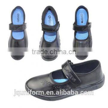 2016 most cheap styles black school shoes for children