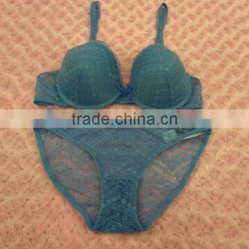 Latest lace bra and panty set women sexy lace bra and panty set