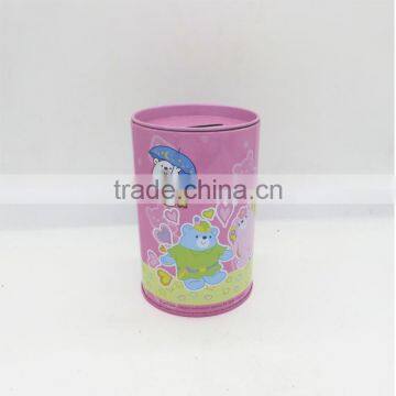 Customised circle Saving Money Tin Box/Can