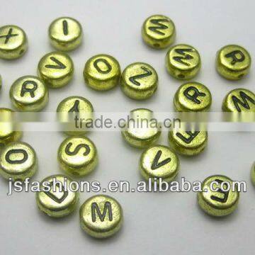 4*7 Solid Color With Black Line Letter Beads photo-2