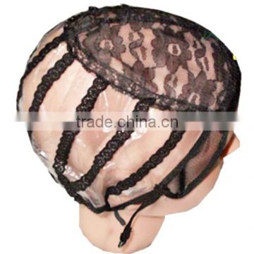 New arrival black color adjustable wig cap