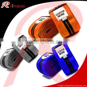 Custom Design Heavy Weight Lifting Elastic Knee Wraps / RC- Fitness Power Lifting Knee Wraps - Pair photo-5