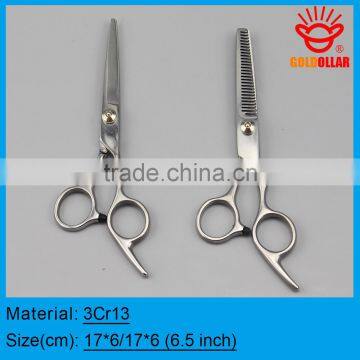 "GOLDOLLAR S269 " 3Cr13 stainless steel hair scissors 6.5 inch set of two pieces