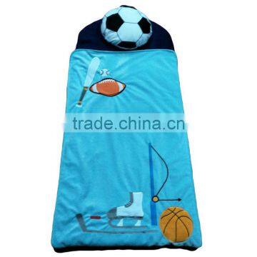 Velboa Baby Embroidery All Over Blanket 4 in 1 School Sleep Mat Pillow Blanket Cover Mat 3 in 1 Nap Mat photo-4