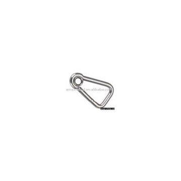 Stainless Steel Oblong Angle Snap Hook With Eye AISI316