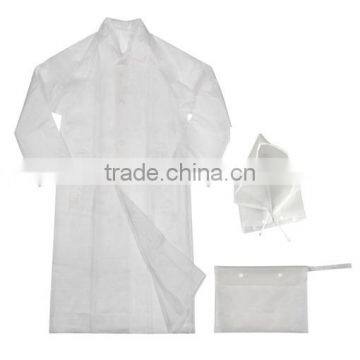 Wholesale transparent long pvc promotional raincoat