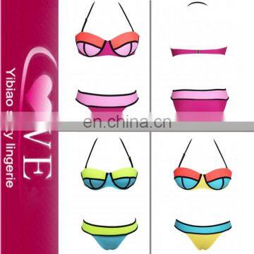 Push Up Padded Sexy Mature Swimwear Women Micro Bikini