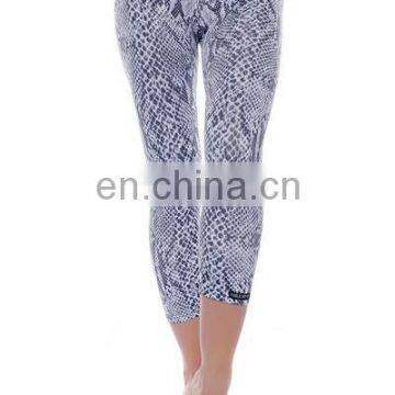 high quality snakeskin printed yoga legging jeggings /sex leggings for women