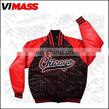 Custom top design fashion printing college jacket , OEM men high quality varsity jacket wholesale