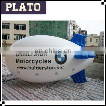 Large custom inflatable aerostat,inflatable helium zeppelin airplane for car brand