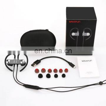 Wavefun X-Buds Metal Bluetooth Headsets Wireless Earbuds CSR8645 Magnet Headphone APT-X Tec Sweatproof Earphone 8hrs Music Time photo-5