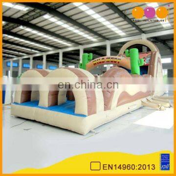 AOQI best seller children inflatable obstacle course indoor sport inflatable trampoline obstacle game for sale