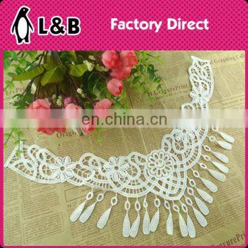 New Design Milk Silk Collar Embroidered Neckline Fringe Decorative Collar For Garment photo-4